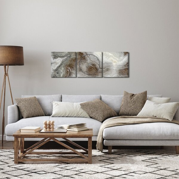 Tablou - Onyx (cu ceas) (90x30 cm)