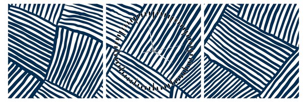 Tablou - linie 3D (cu ceas) (90x30 cm)