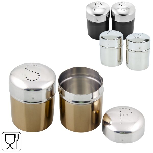 Solnita si piperul din otel inoxidabil SALPE 7 cm - mai multe culori Culoare: Aurie