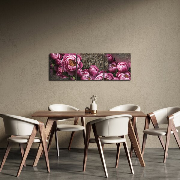 Tablou - Armonie (cu ceas) (90x30 cm)