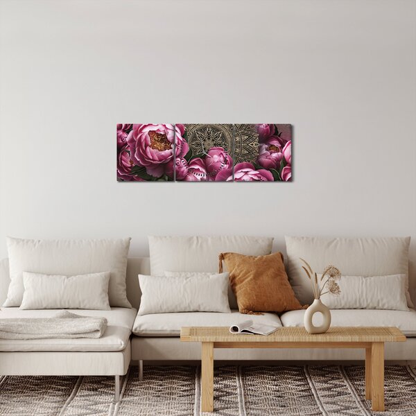 Tablou - Armonie (cu ceas) (90x30 cm)