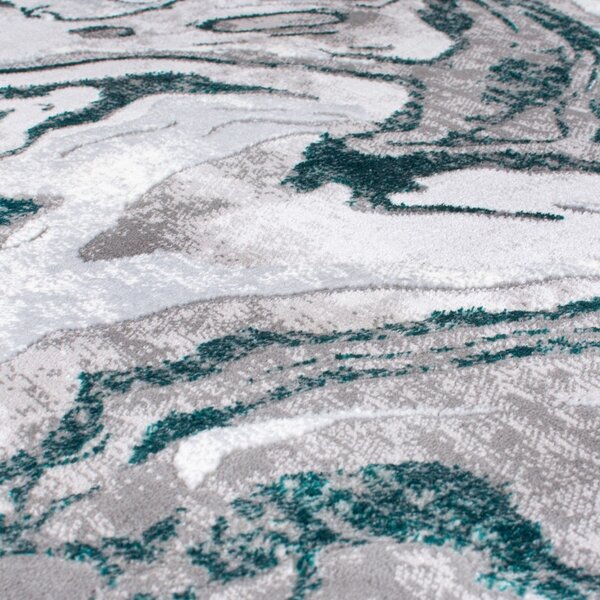 Covor traversă Marbled VERDE SMARALD 60X230 cm, Flair Rugs