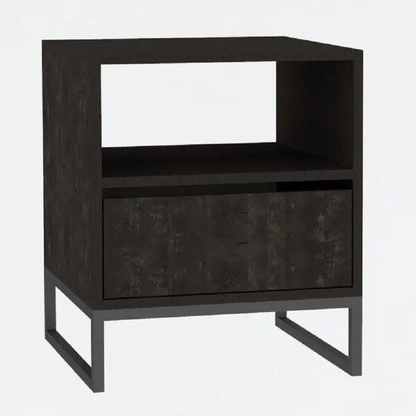 Noptiera Lida pentru dormitor,culoare antracit-60 cm