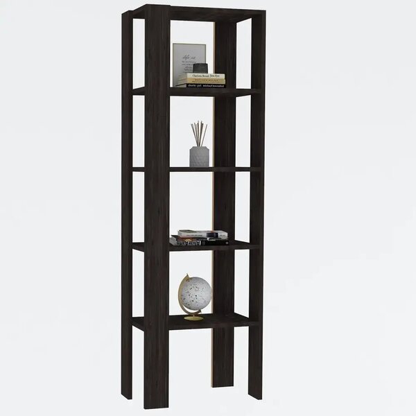 Biblioteca Polly culoare antracit 160cm