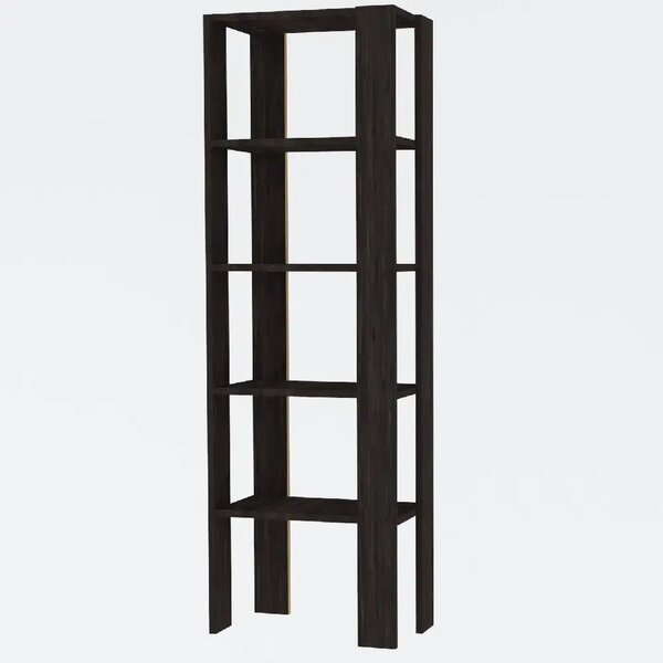 Biblioteca Polly culoare antracit 160cm