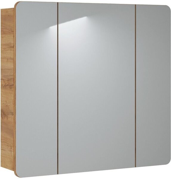 Comad Aruba dulap 80x16x75 cm cu oglinda stejar ARUBA 843 -80CM FSC