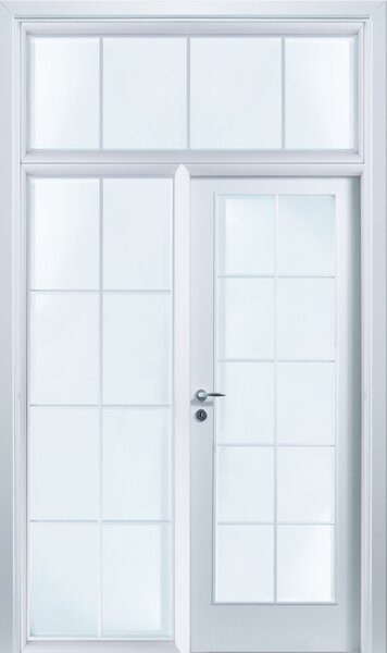 Usa de interior cu luminator cu geam si supralumina