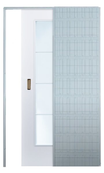 Usa glisanta cu model HDF incastrata in perete - Colectia VINTAGE 5.4