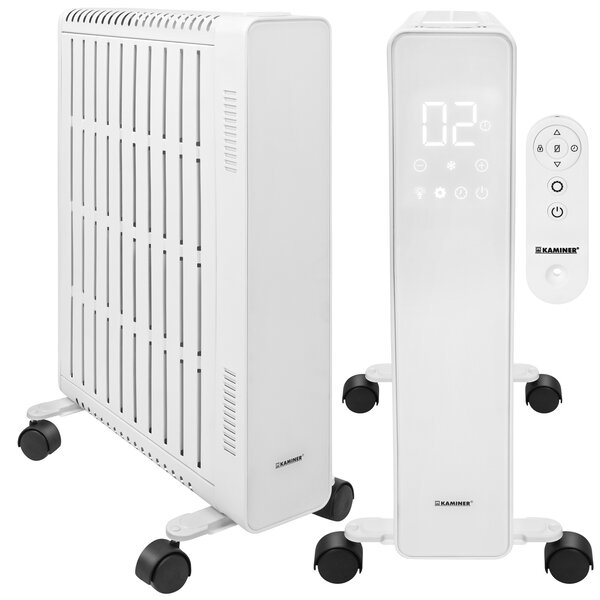 Calorifer electric cu ulei Kaminer Arvell - radiator alb