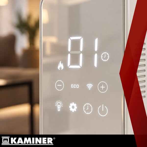 Calorifer electric cu ulei Kaminer Arvell - radiator alb