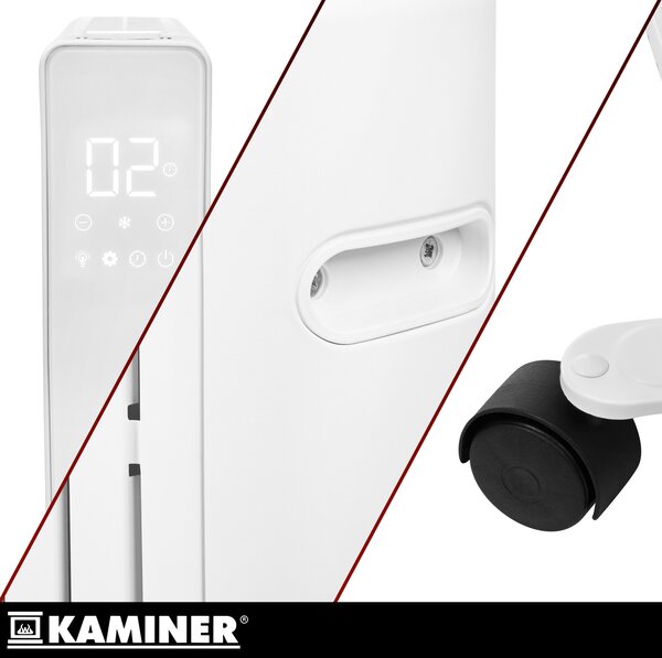 Calorifer electric cu ulei Kaminer Arvell - radiator alb