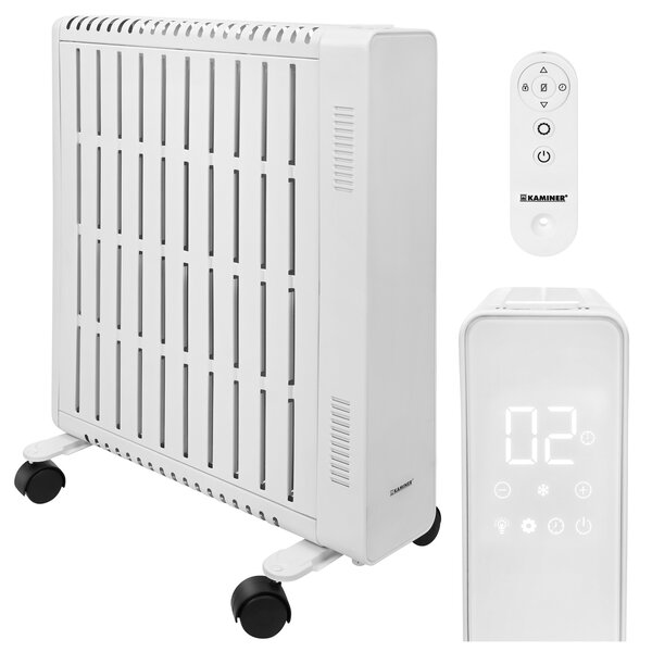 Calorifer electric cu ulei Kaminer Arvell - radiator alb