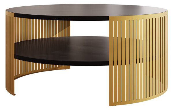Măsuță de cafea Zentono Gold (auriu + Negru molet) . 1103774