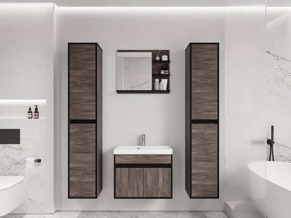 Z0ND0 Mobilier baie Garmana XL (bodega + Negru grafit) . 1103911