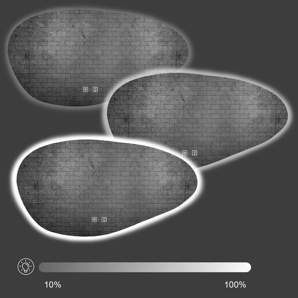 Oglindă P11386 LED CLOUD A 100x60cm