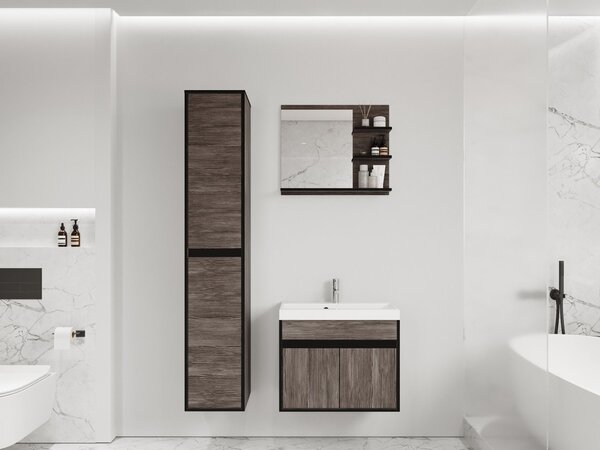 Z0ND0 Mobilier baie Garmana (bodega + Negru grafit) . 1103929