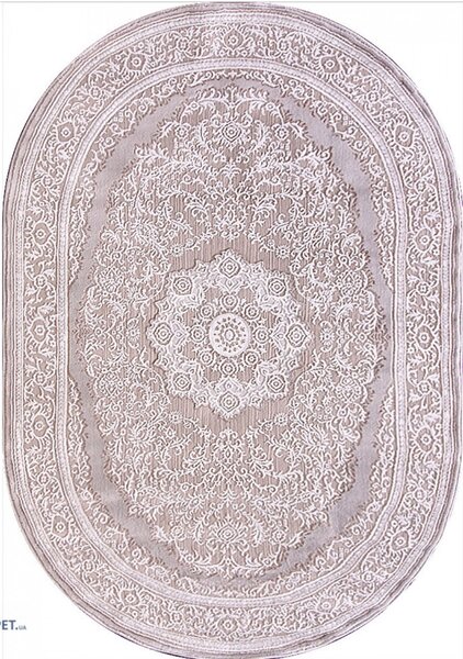 Covor Sufragerie/Dormitor, Model Itea Oval 42015/120, Crem 80x150