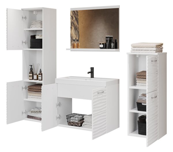 Z0ND0 Mobilier baie Megasa I MDF (Alb + Alb) . 1104002