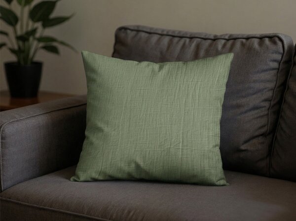 Husa de perna din muselin MUSSARI 45x45 cm, verde masliniu