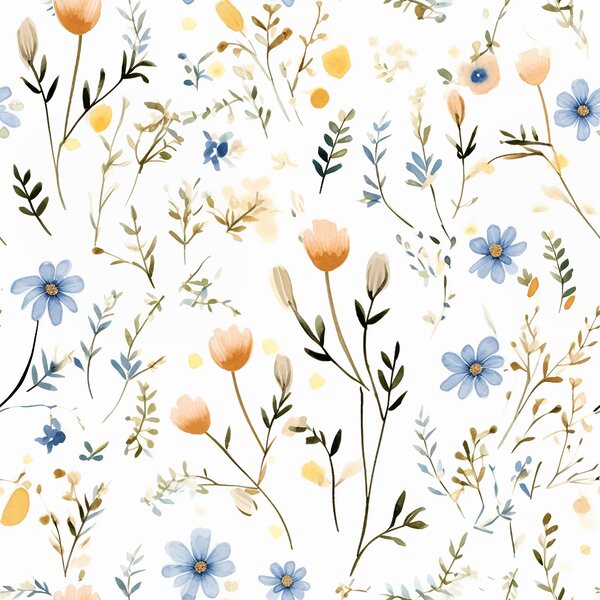 Fata de perna din bumbac BLUEBELL 50x70 cm, alb