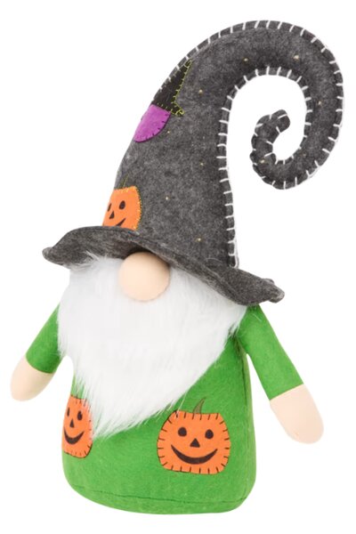Gnom decorativ HALLOWEEN GNOME cu iluminare LED, 40 cm - culori diferite Culoare: Portocaliu