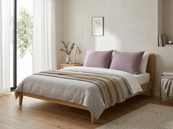 Fața de pernă muselină MUSSARI 70x90 cm, liliac violet