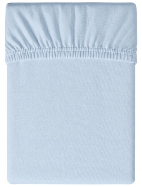 Cearsaf Jersey cu elastic 90x200 cm albastru deschis