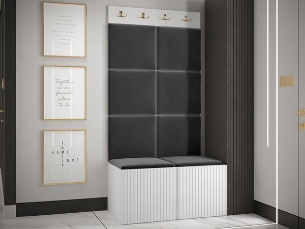 Mobilier hol Tewarota Slim IV (Negru) . 1104855