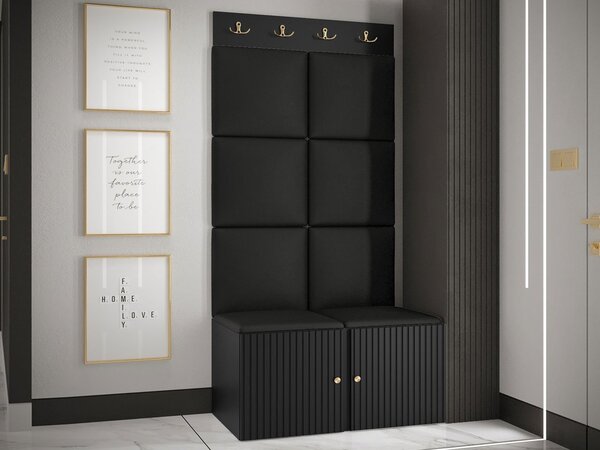 Mobilier hol Tewarota Slim IV (Negru) . 1104855