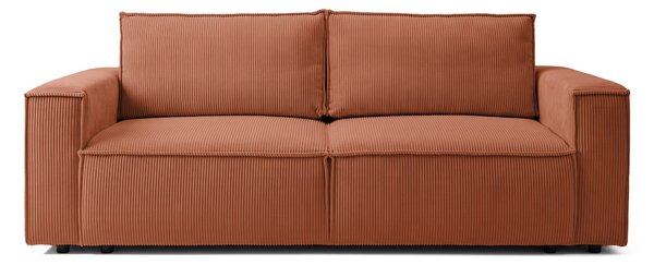 Canapea Extensibilă 3 locuri CLOUD, cu ladă de depozitare, 240x87x85 cm, Caramiziu-Zoom