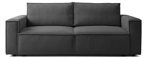 Canapea Extensibilă 3 locuri CLOUD, cu ladă de depozitare, 240x87x85 cm, Antracit-Zoom