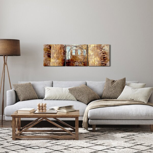 Tablou - Erechtheion, Atena, Grecia (cu ceas) (90x30 cm)
