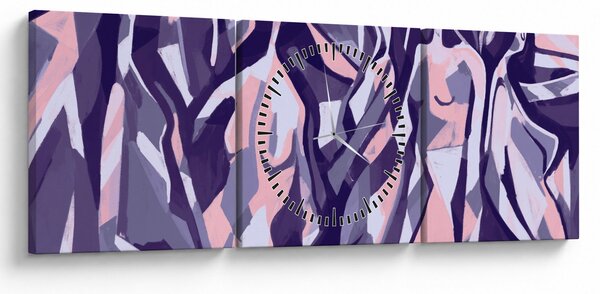 Tablou - Abstract, femei (cu ceas) (90x30 cm)