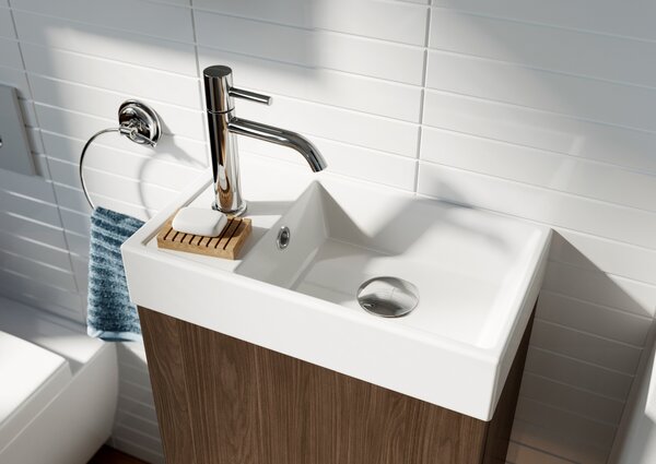 Elita Young Basic lavoar cu dulap 40.2 cm nucă RE168992007060