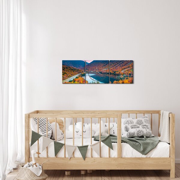 Tablou - White Mountain, New Hampshire, USA (cu ceas) (90x30 cm)