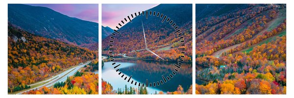Tablou - White Mountain, New Hampshire, USA (cu ceas) (90x30 cm)