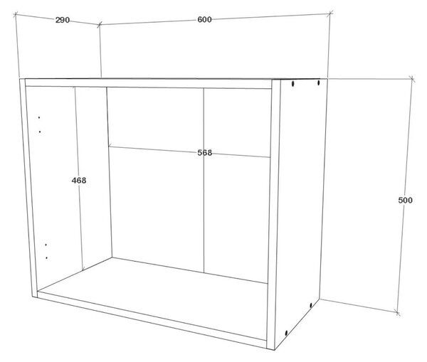 Corp haaus Nevada, Bej Cashmere/Alb, 60 x 31 x 50 cm