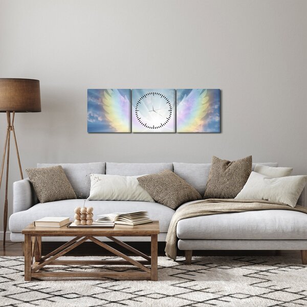 Tablou - Aura angelică (cu ceas) (90x30 cm)
