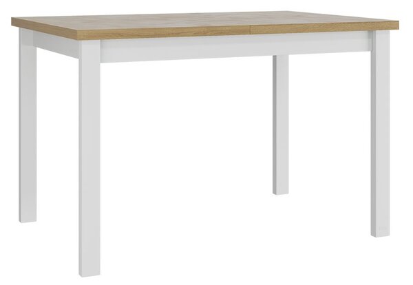 Masă sufragerie extensibilă Deasal 80 x 120 150 I (Stejar sonoma + Alb) (pentru 2-6 persoane). 1105364