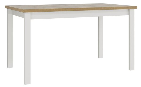 Masă sufragerie extensibilă 140 cm Deasal 80 x 140/180 II (Stejar sonoma + Alb) (pentru 6-8 persoane). 1105350