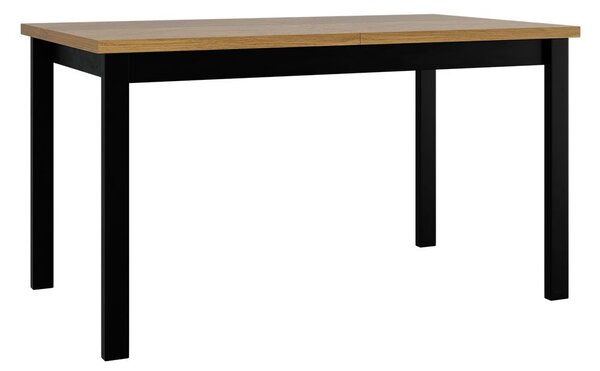 Masă sufragerie extensibilă Deasal 80 x 140 180 II (Stejar grandson + Negru) (pentru 4-8 persoane). 1105366