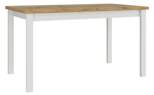 Masă sufragerie extensibilă Deasal 80 x 140 180 II (Stejar artisan + Alb) (pentru 4-8 persoane). 1105368