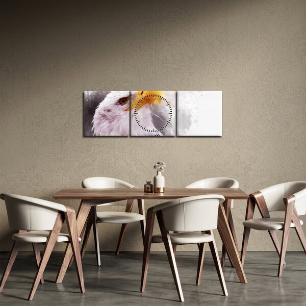 Tablou - Vultur (cu ceas) (90x30 cm)
