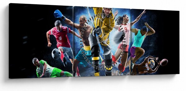 Tablou - Sport (cu ceas) (90x30 cm)