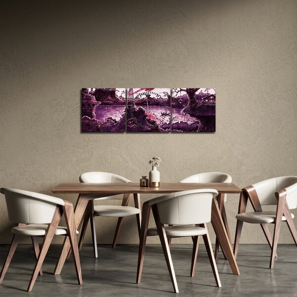 Tablou - Sat fermecat (cu ceas) (90x30 cm)
