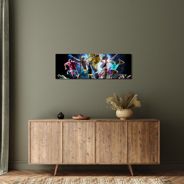Tablou - Sport (cu ceas) (90x30 cm)
