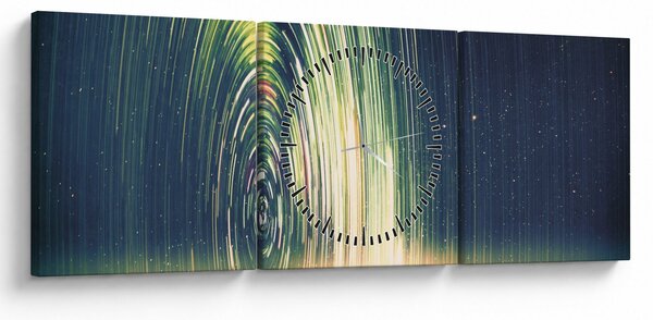Tablou - Centrul Universului (cu ceas) (90x30 cm)