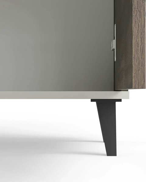 Comoda RANDOM 2 KM-1, casmir/nuc, PAL furniruit, 160x40x82 cm