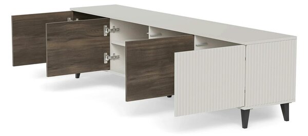 Comoda TV RANDOM 2 RTV-3, casmir/nuc/negru, PAL furniruit, 200x40x52 c