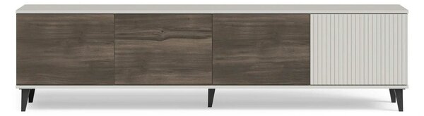 Comoda TV RANDOM 2 RTV-3, casmir/nuc/negru, PAL furniruit, 200x40x52 c